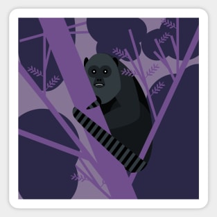 Black Howler Monkey Sticker